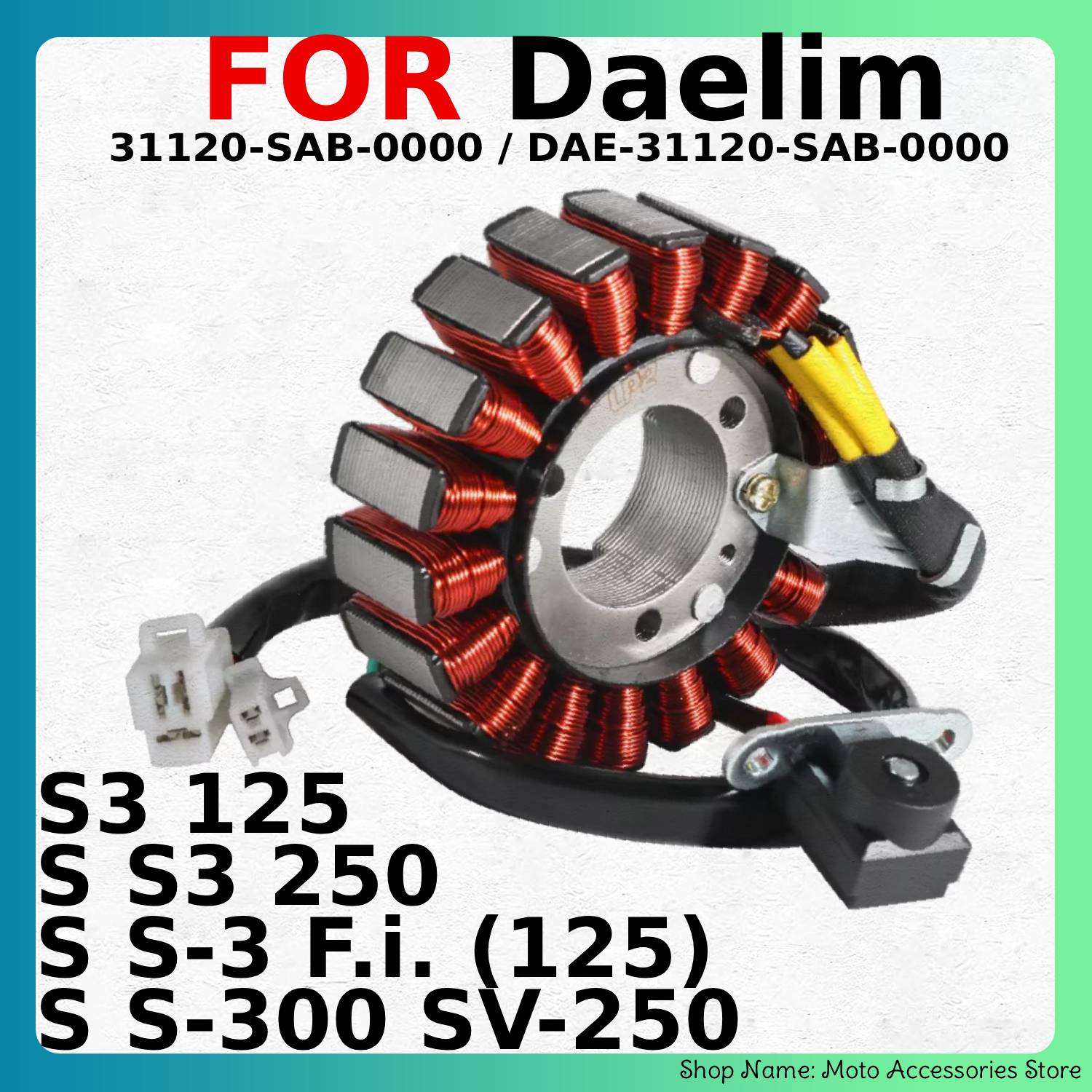 Motorcycle Stator - 대림 S3 125, S3 250, S-3