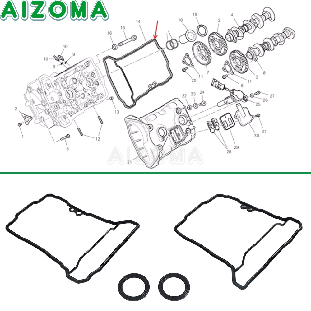 오토바이 액세서리 실린더 헤드 커버 가스켓 두카티 멀티 - Motorcycle Gasket 리뷰 및 가격